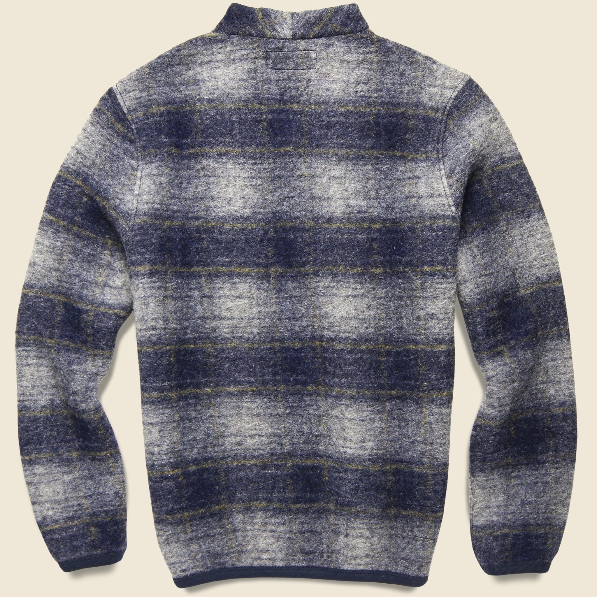 
                          Wool Fleece Cardigan - Navy - Universal Works - STAG Provisions - Tops - Sweater
                        