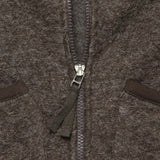 Wool Fleece Zip Waistcoat - Brown - Universal Works - STAG Provisions - Outerwear - Coat / Jacket
