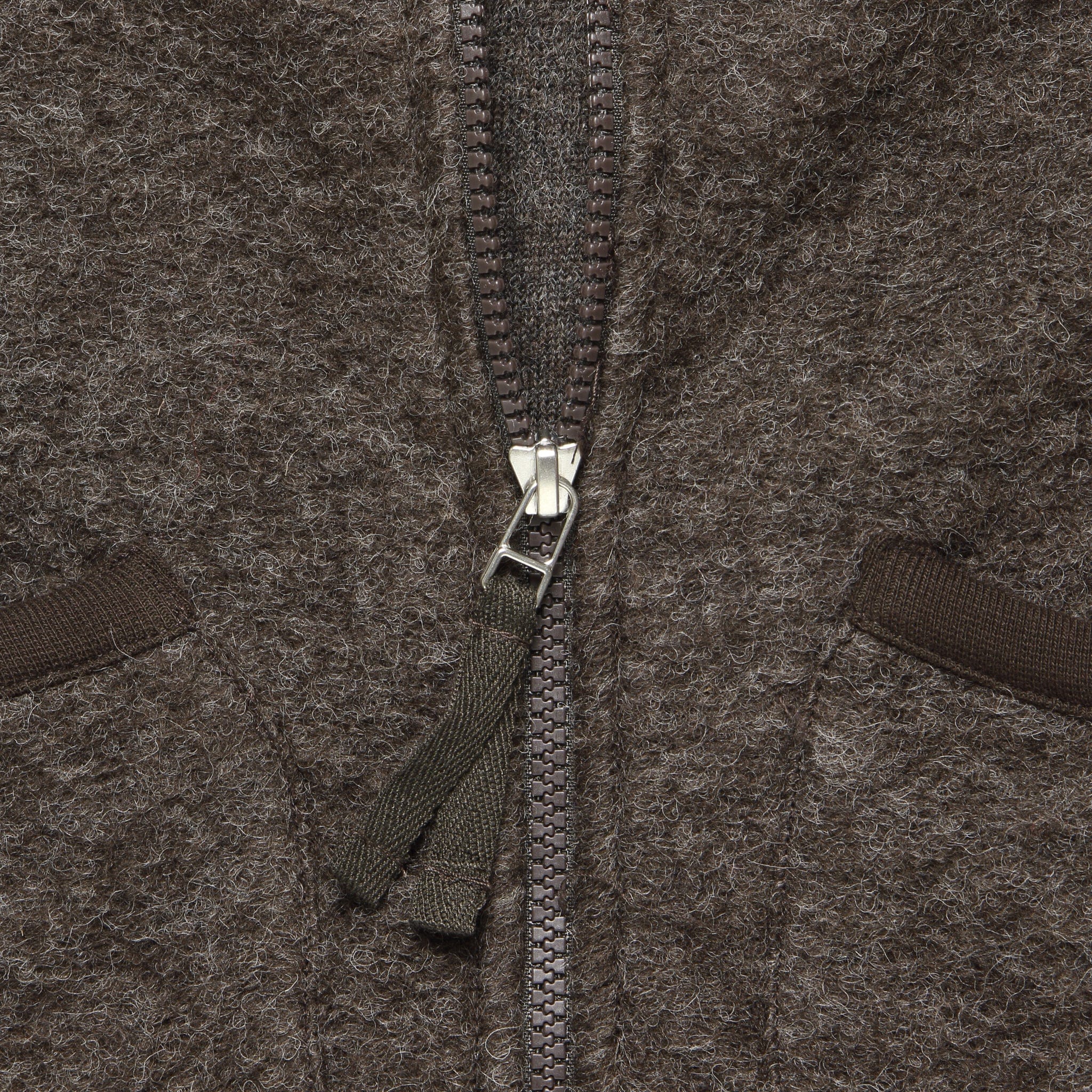 Wool Fleece Zip Waistcoat - Brown - Universal Works - STAG Provisions - Outerwear - Coat / Jacket