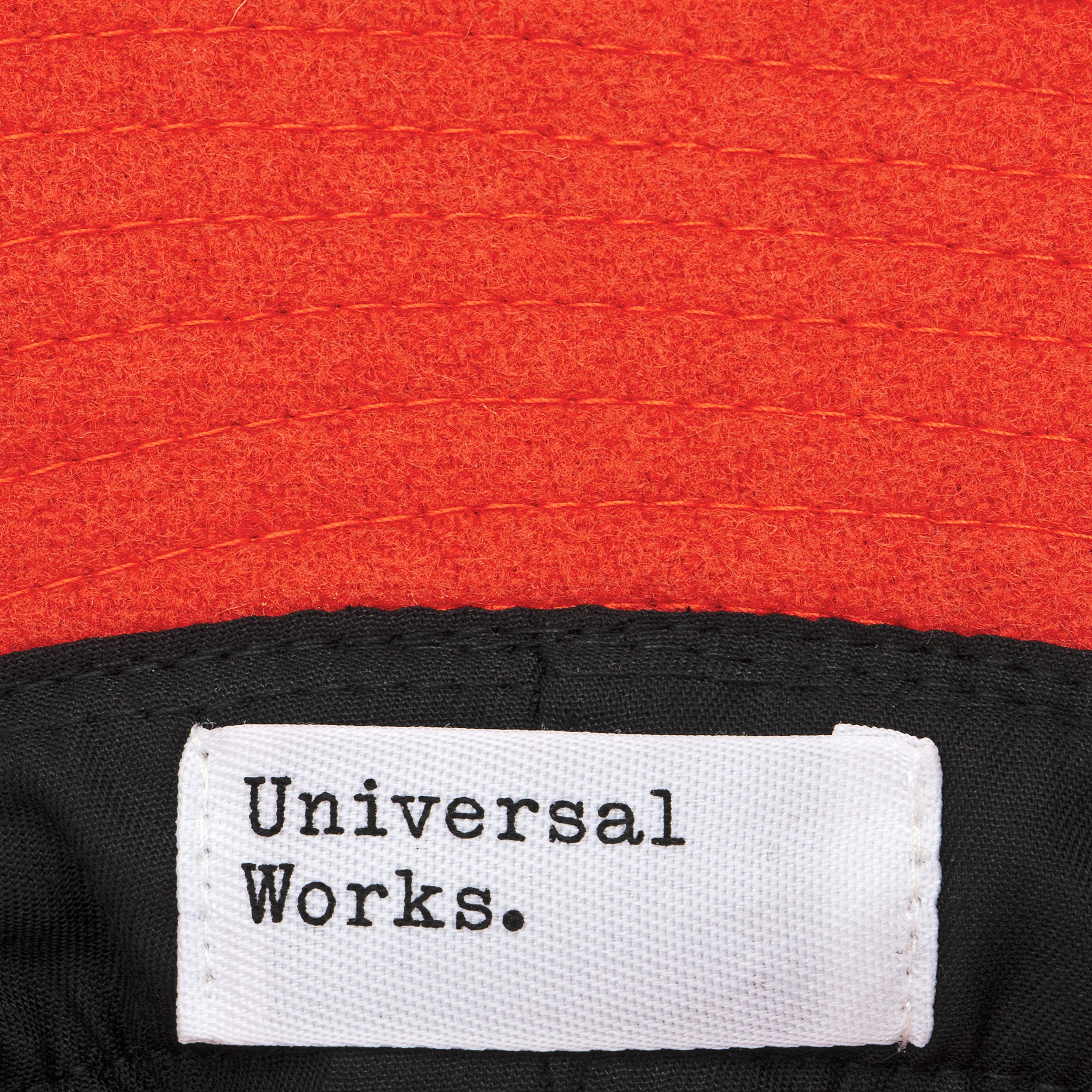 Melton Wool Bucket Hat - Orange - Universal Works - STAG Provisions - Accessories - Hats