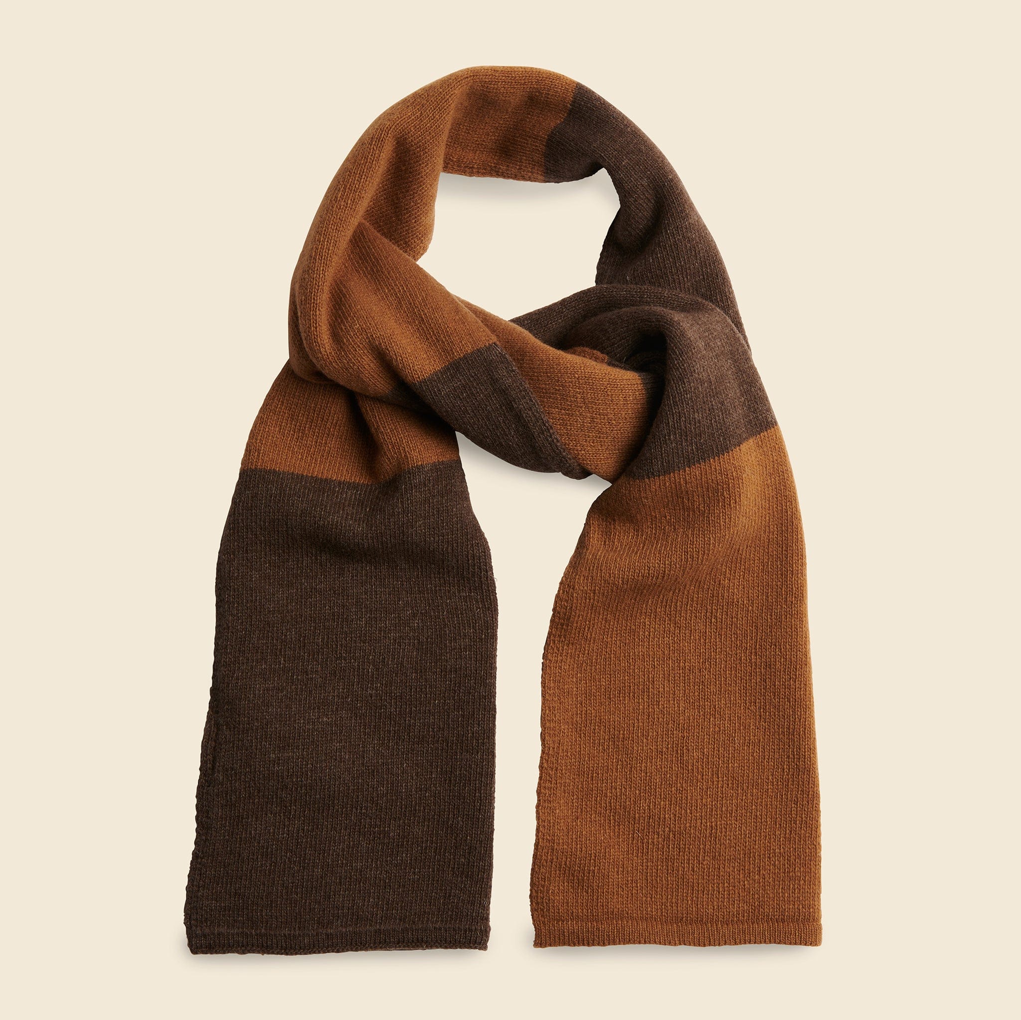 Stripe Scarf - Sand/Light Brown - Universal Works - STAG Provisions - Accessories - Scarves