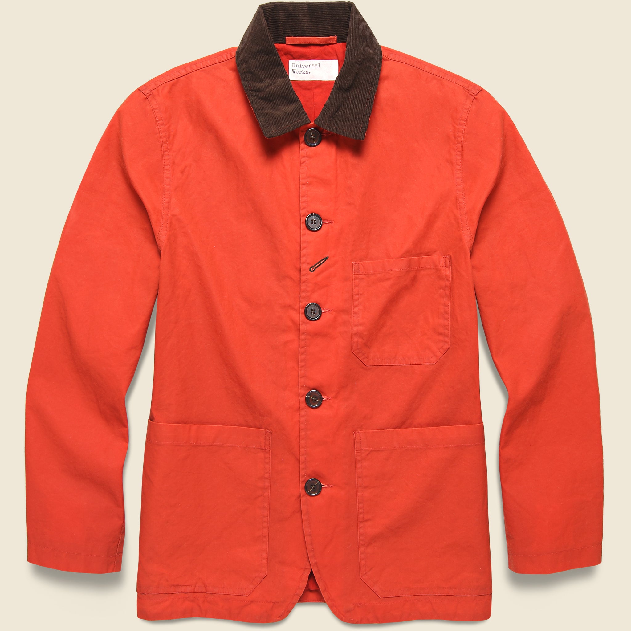 Bakers Chore Jacket - Red Tek Wax - Universal Works - STAG Provisions - Outerwear - Coat / Jacket
