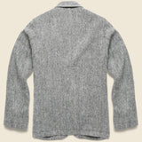 Harris Tweed Bakers Jacket - Grey Herringbone - Universal Works - STAG Provisions - Outerwear - Coat / Jacket
