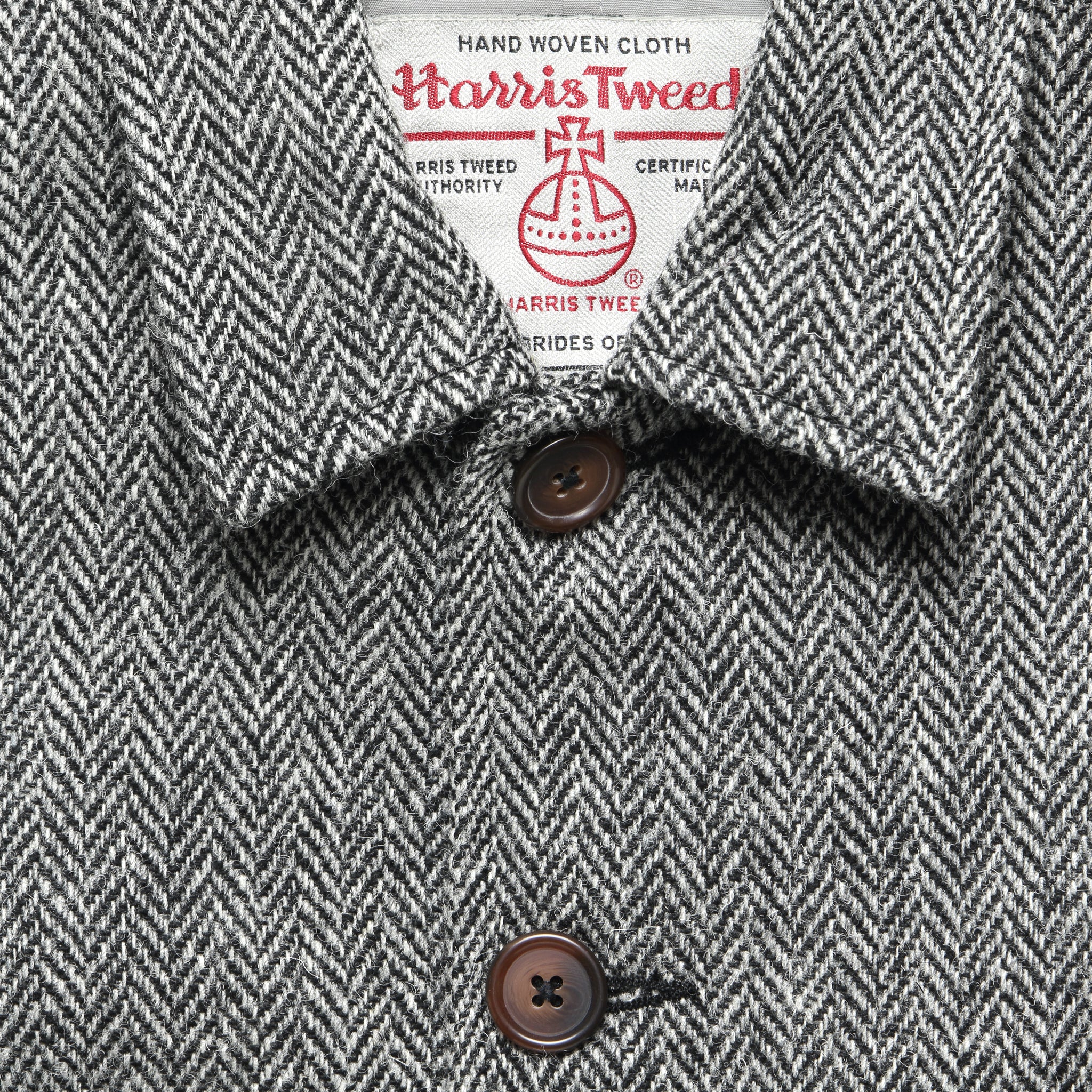 Harris Tweed Bakers Jacket - Grey Herringbone - Universal Works - STAG Provisions - Outerwear - Coat / Jacket