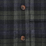 Simple Wool Bakers Jacket - Charcoal Check - Universal Works - STAG Provisions - Outerwear - Coat / Jacket