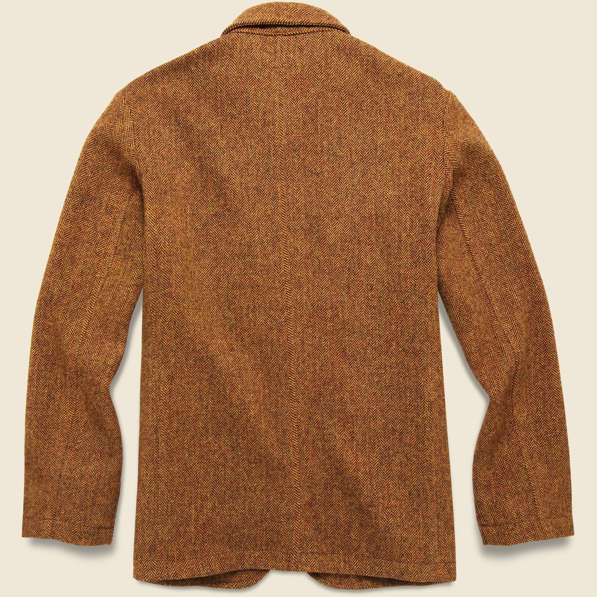 
                          Simple Wool Bakers Jacket - Orange Herringbone - Universal Works - STAG Provisions - Outerwear - Coat / Jacket
                        