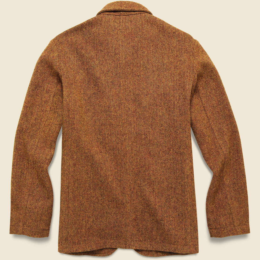 Simple Wool Bakers Jacket - Orange Herringbone - Universal Works - STAG Provisions - Outerwear - Coat / Jacket