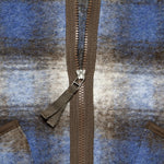 Wool Fleece Zip Liner Jacket - Blue/Brown Check - Universal Works - STAG Provisions - Outerwear - Coat / Jacket
