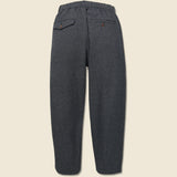 Kharma Cotton Pleated Track Pant - Black - Universal Works - STAG Provisions - Pants - Twill
