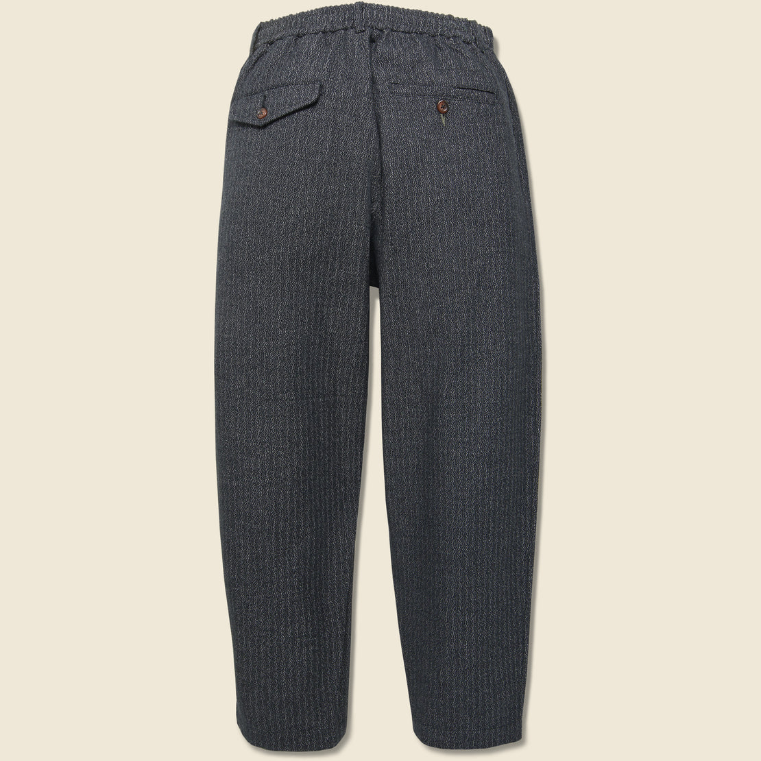 Kharma Cotton Pleated Track Pant - Black - Universal Works - STAG Provisions - Pants - Twill
