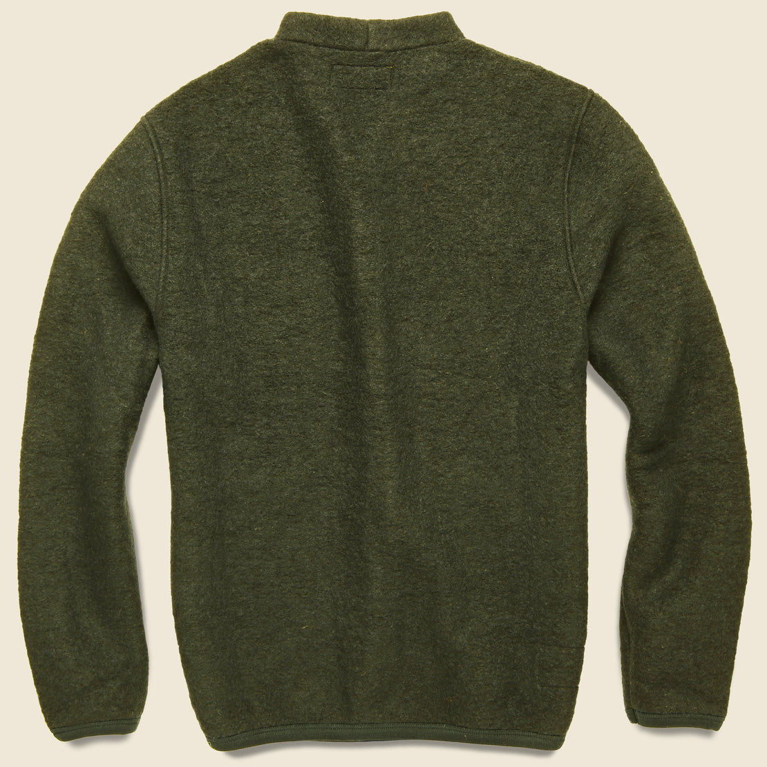 Wool Fleece Cardigan - Olive - Universal Works - STAG Provisions - Tops - Sweater