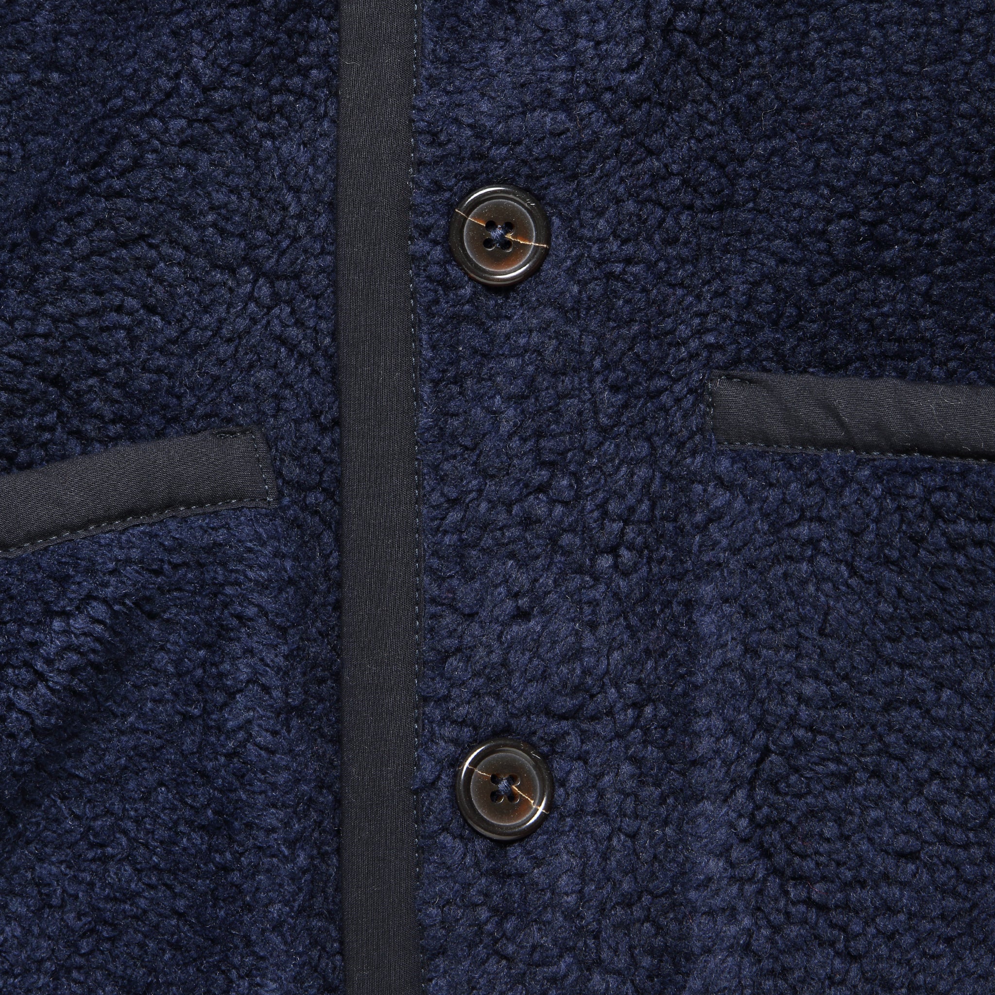 Lancaster Jacket - Navy Mountain Fleece - Universal Works - STAG Provisions - Outerwear - Coat / Jacket