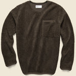 Lancaster Crewneck - Brown Mountain Fleece - Universal Works - STAG Provisions - Tops - Fleece / Sweatshirt