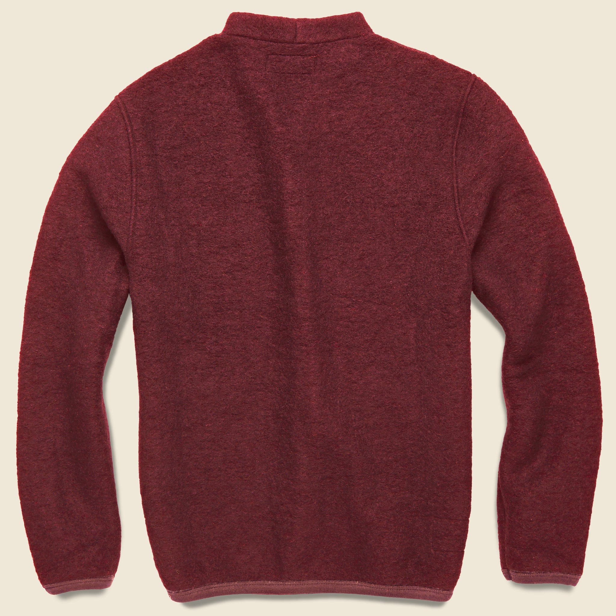 
                          Wool Fleece Cardigan - Berry - Universal Works - STAG Provisions - Tops - Sweater
                        