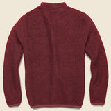 Wool Fleece Cardigan - Berry - Universal Works - STAG Provisions - Tops - Sweater