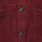 Wool Fleece Cardigan - Berry - Universal Works - STAG Provisions - Tops - Sweater