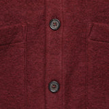 Wool Fleece Cardigan - Berry - Universal Works - STAG Provisions - Tops - Sweater