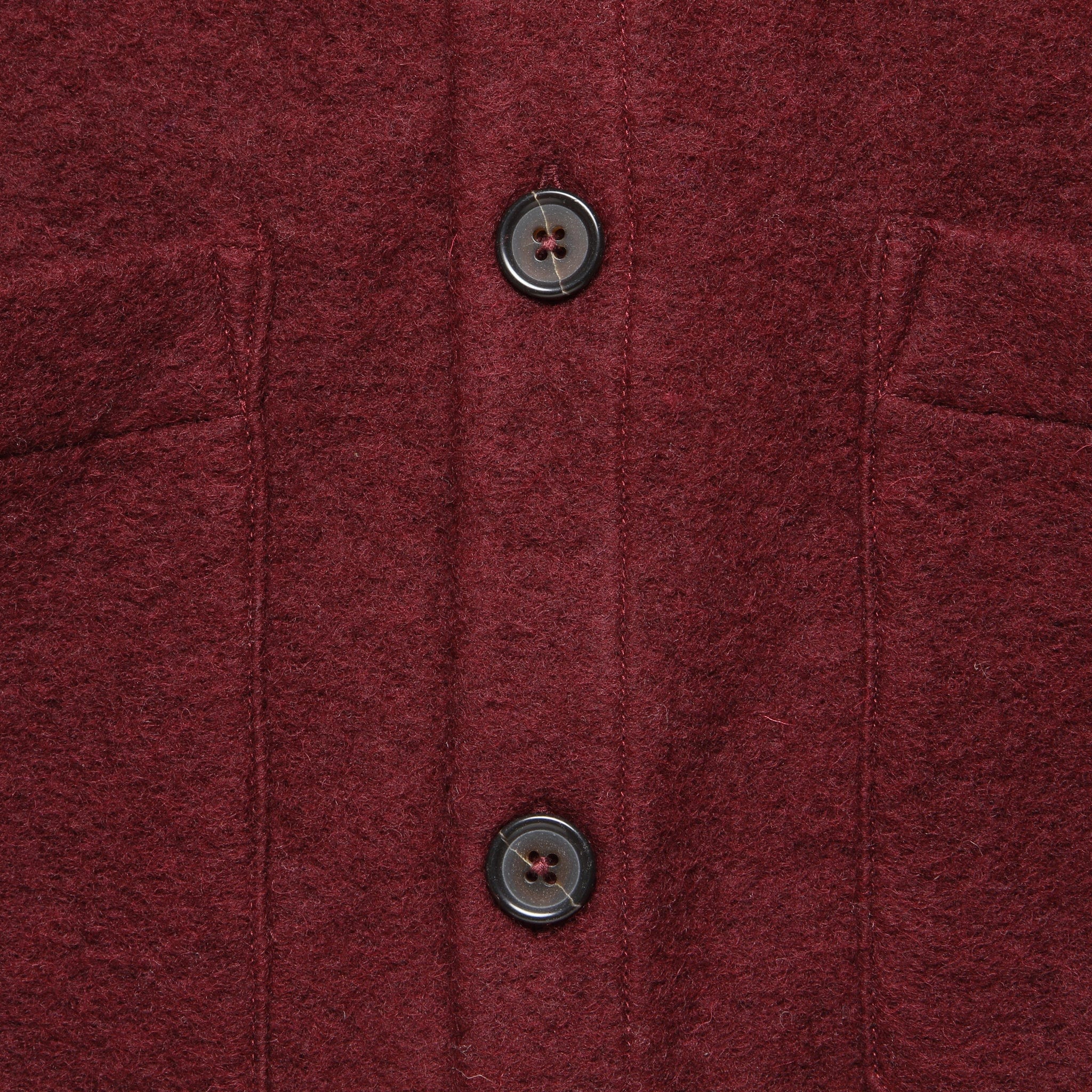 Wool Fleece Cardigan - Berry - Universal Works - STAG Provisions - Tops - Sweater