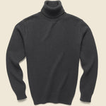 Roll Neck Sweater - Black Wool - Universal Works - STAG Provisions - Tops - Sweater