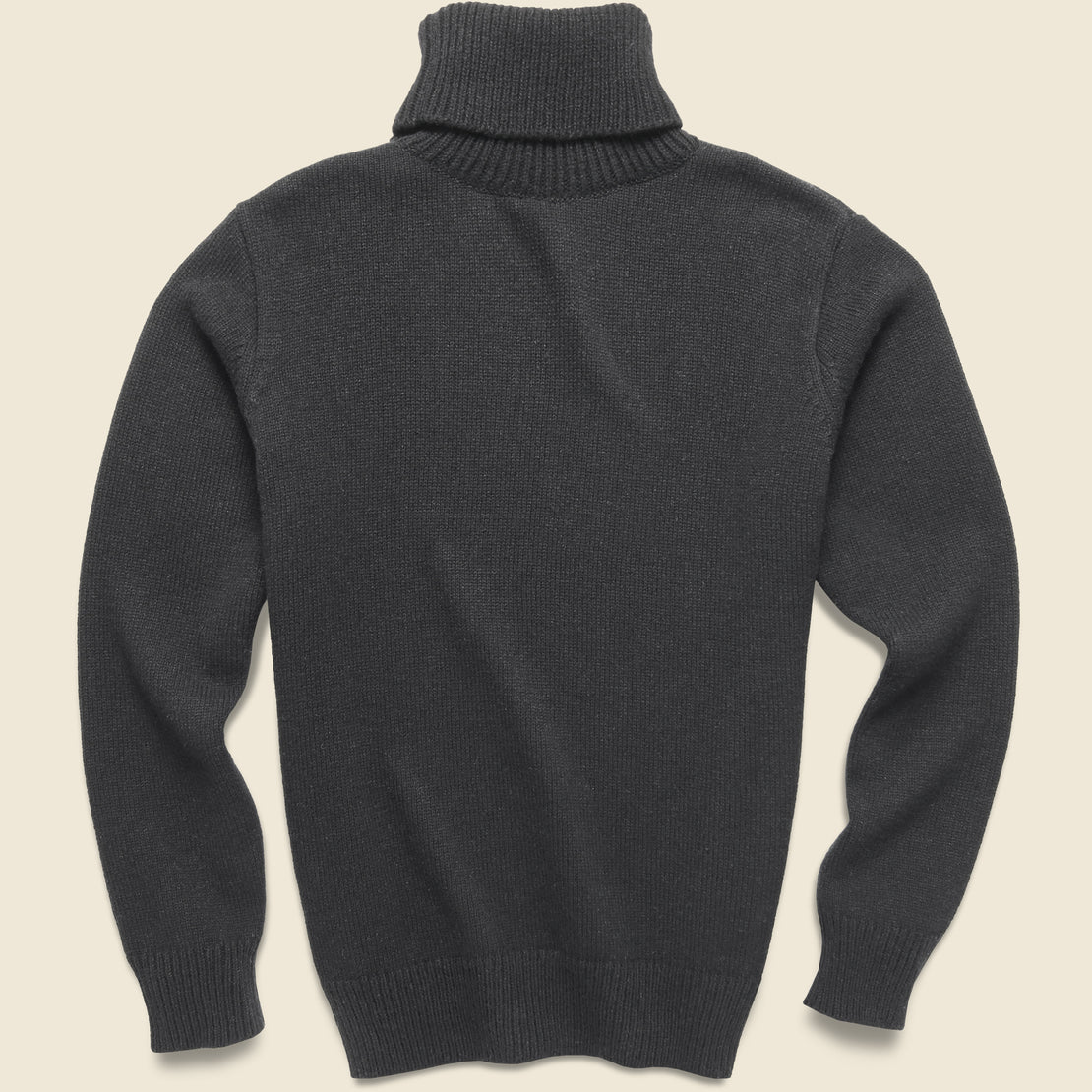 Roll Neck Sweater - Black Wool - Universal Works - STAG Provisions - Tops - Sweater