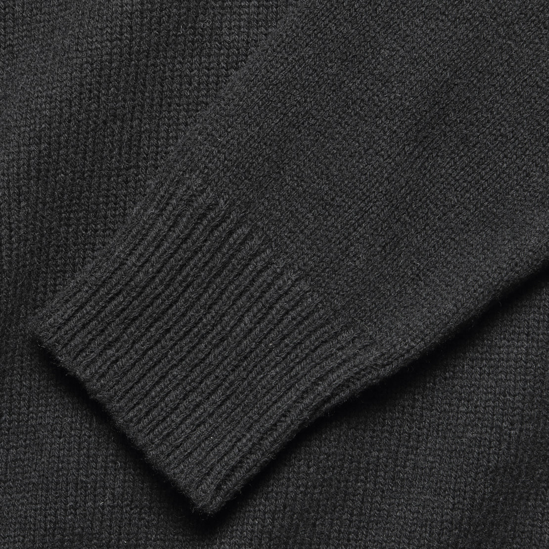 Roll Neck Sweater - Black Wool - Universal Works - STAG Provisions - Tops - Sweater