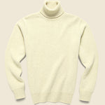 Roll Neck Sweater - Ecru Wool - Universal Works - STAG Provisions - Tops - Sweater