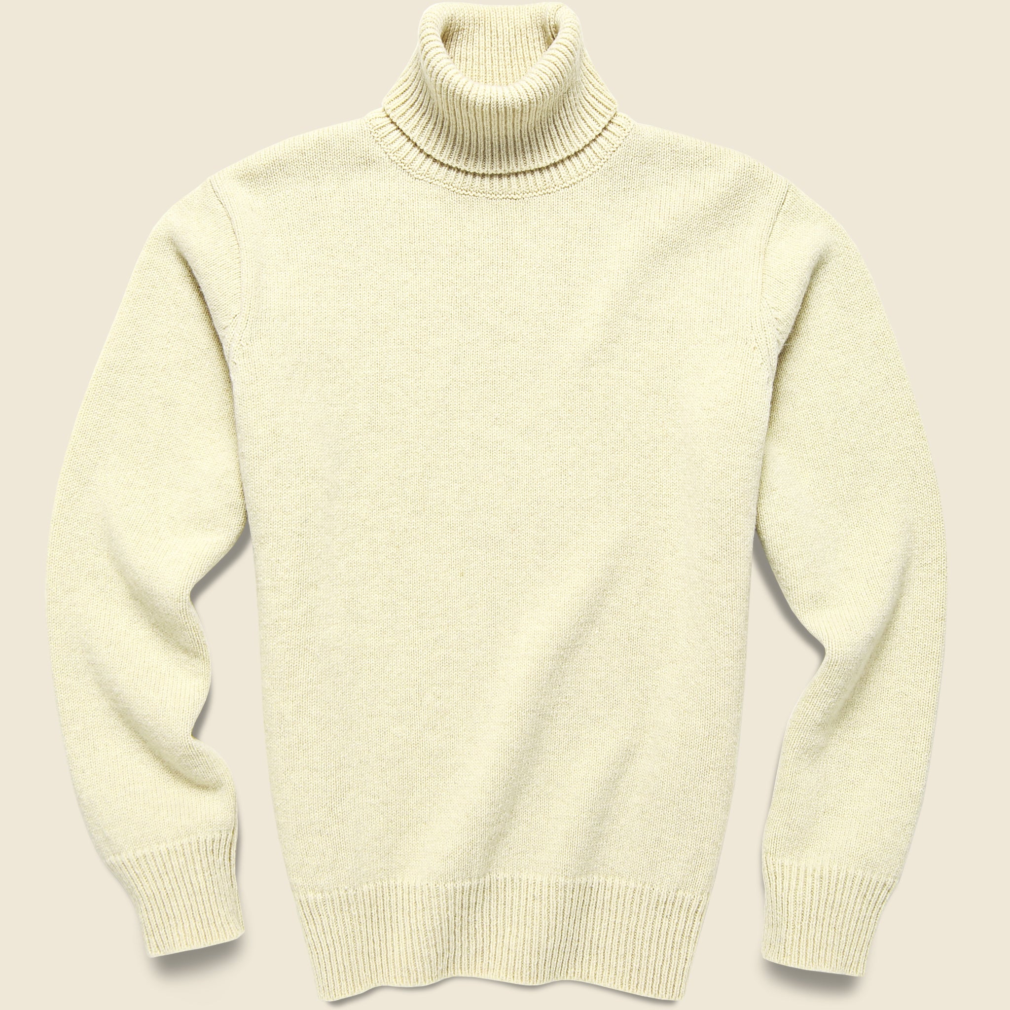 Roll Neck Sweater - Ecru Wool - Universal Works - STAG Provisions - Tops - Sweater