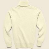 Roll Neck Sweater - Ecru Wool - Universal Works - STAG Provisions - Tops - Sweater