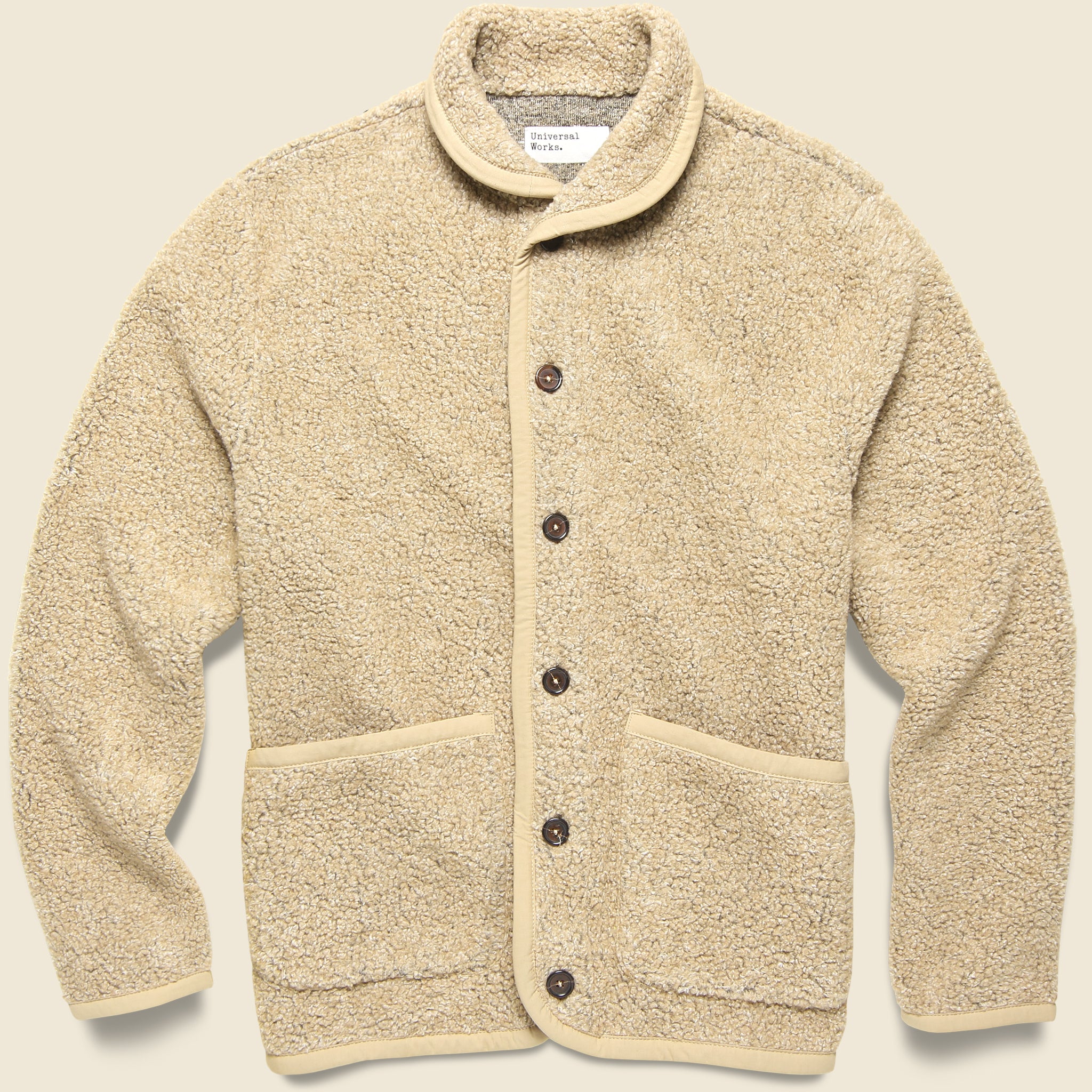Lancaster Jacket - Stone Shakespeare Fleece - Universal Works - STAG Provisions - Outerwear - Coat / Jacket