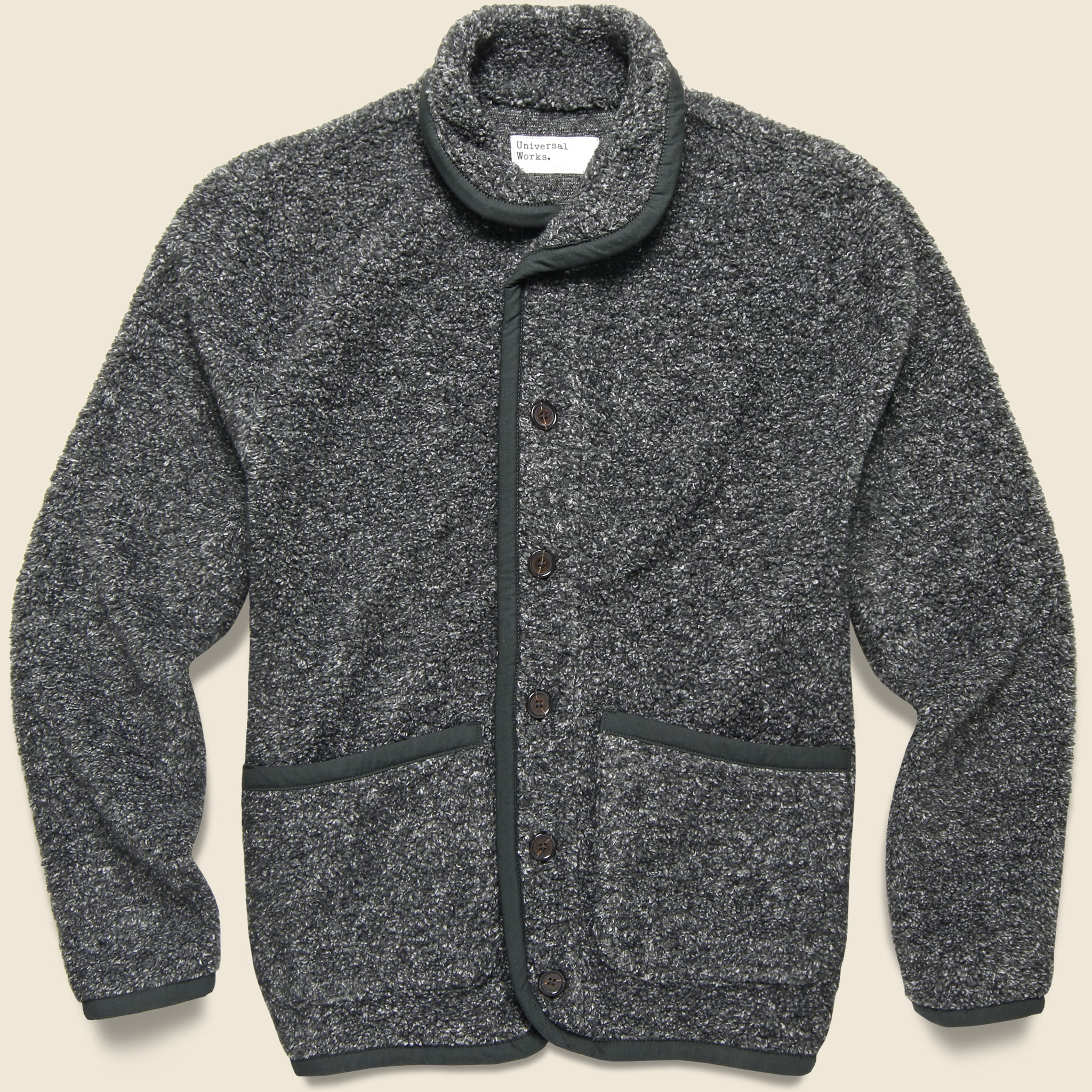Lancaster Jacket - Charcoal Shakespeare Fleece - Universal Works - STAG Provisions - Outerwear - Coat / Jacket