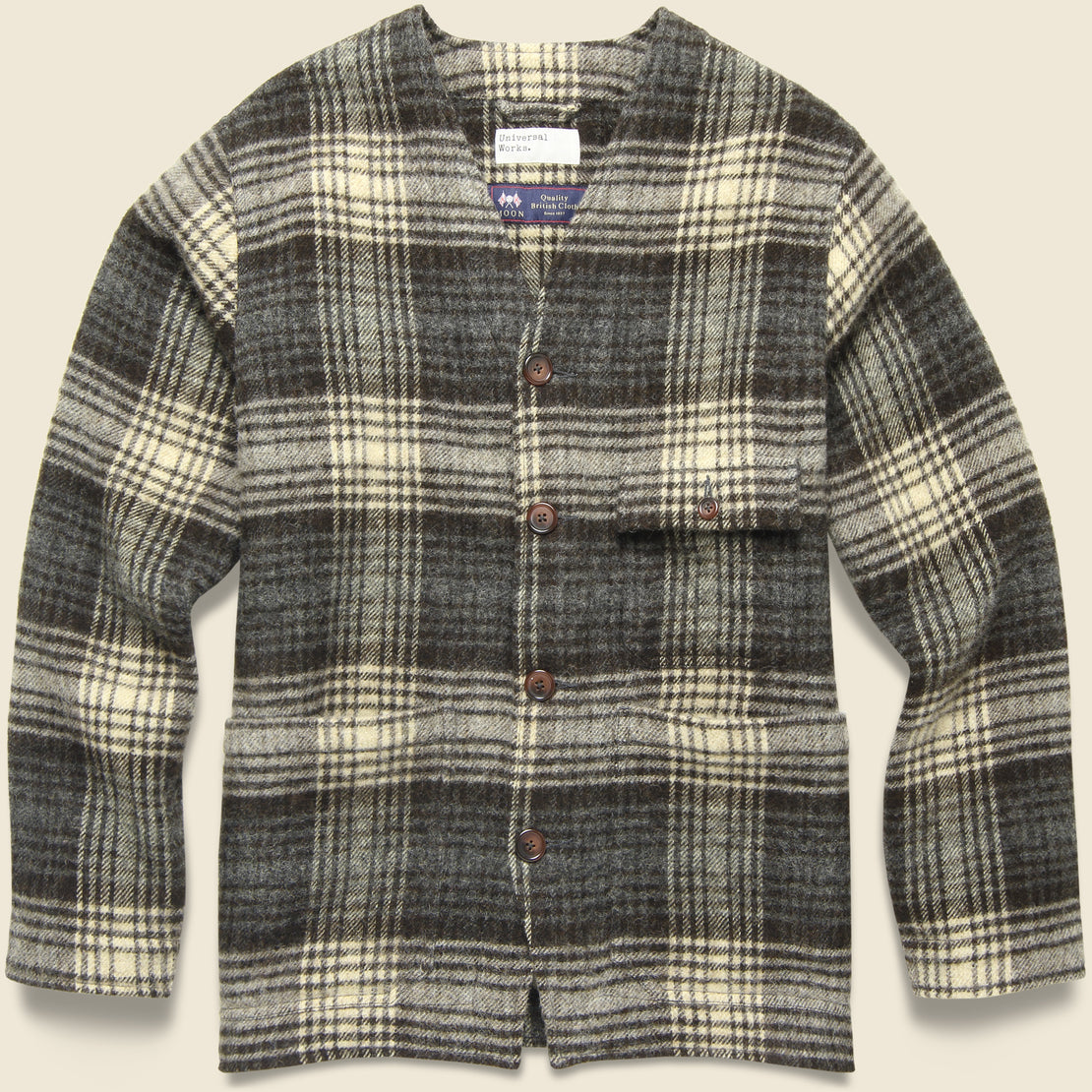 Universal Works Cabin Jacket - Brown Moon Check