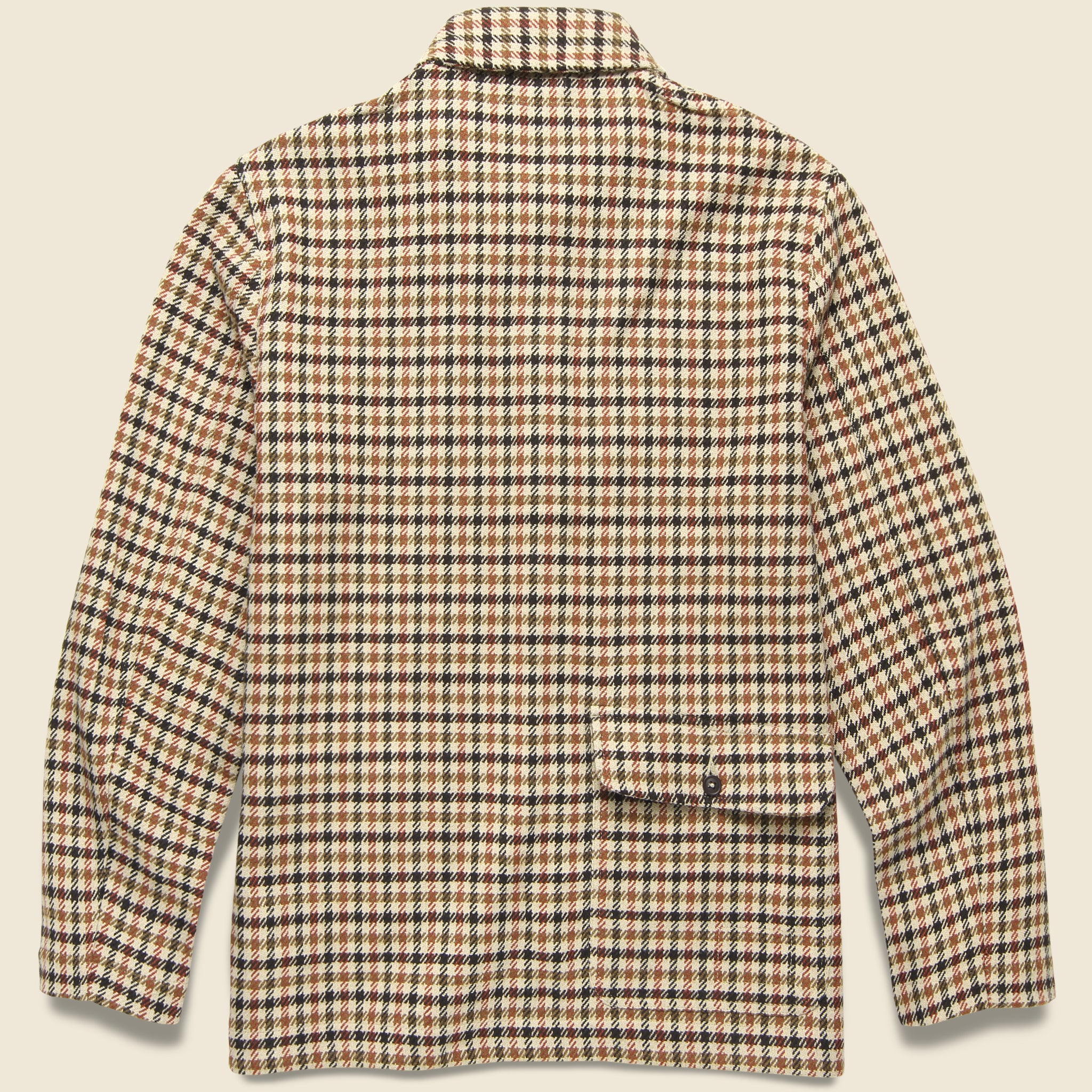 
                          Bakers Chore Jacket - Stone Houndstooth Check - Universal Works - STAG Provisions - Outerwear - Coat / Jacket
                        