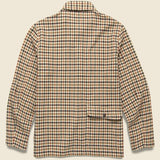 Bakers Chore Jacket - Stone Houndstooth Check - Universal Works - STAG Provisions - Outerwear - Coat / Jacket