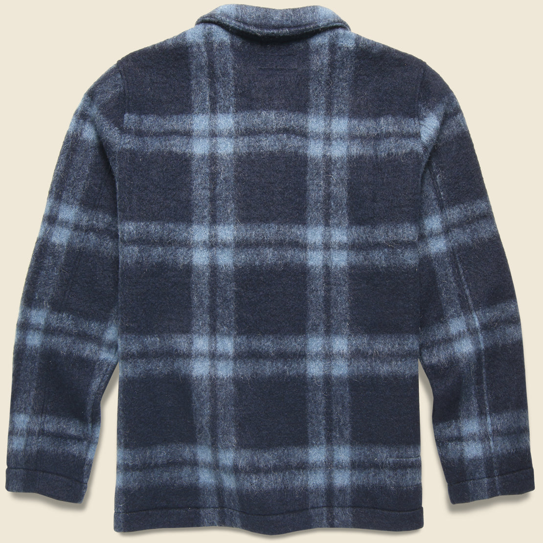 Soft Wool Field Jacket - Navy Plaid - Universal Works - STAG Provisions - Outerwear - Coat / Jacket