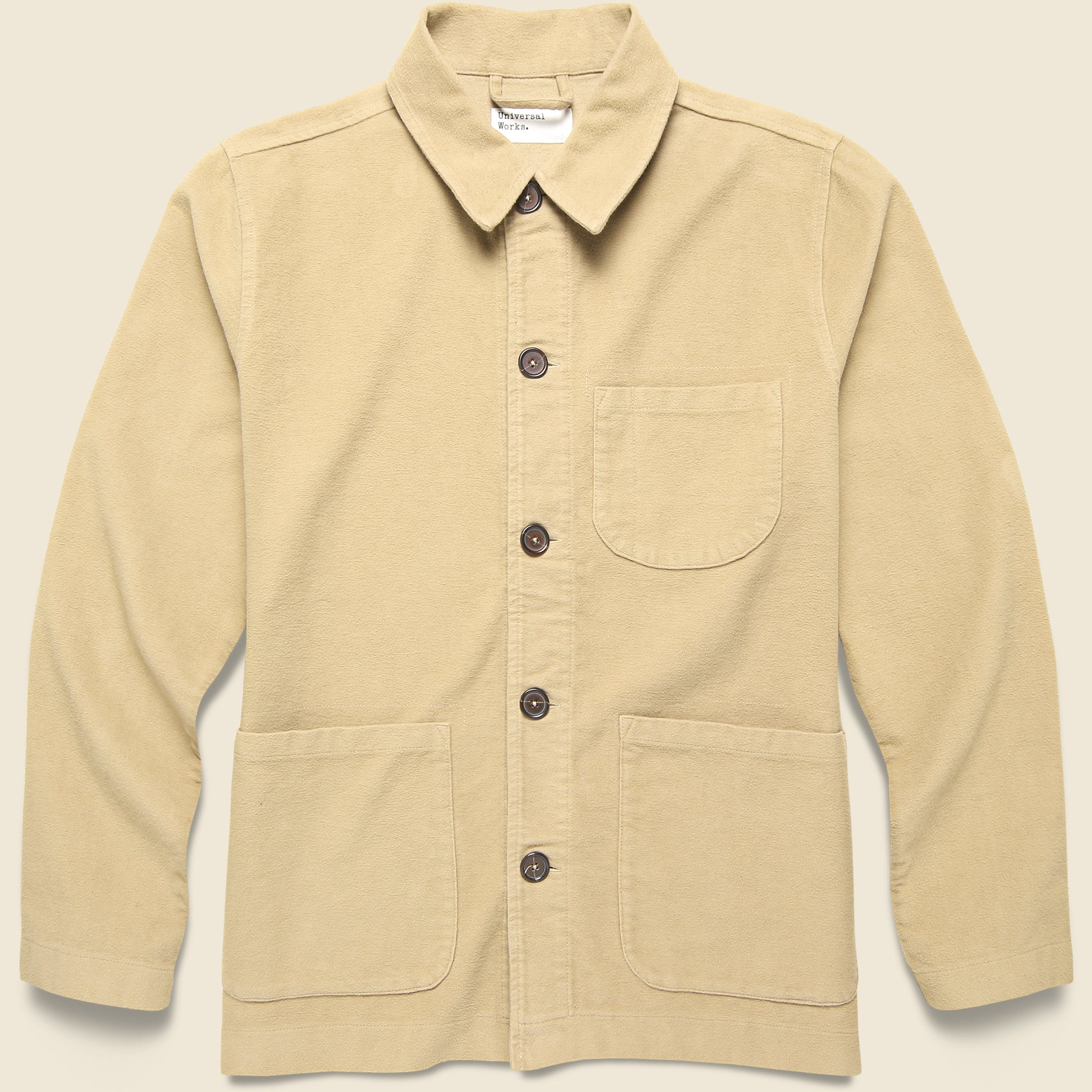Field Jacket - Sand Moleskin - Universal Works - STAG Provisions - Outerwear - Shirt Jacket