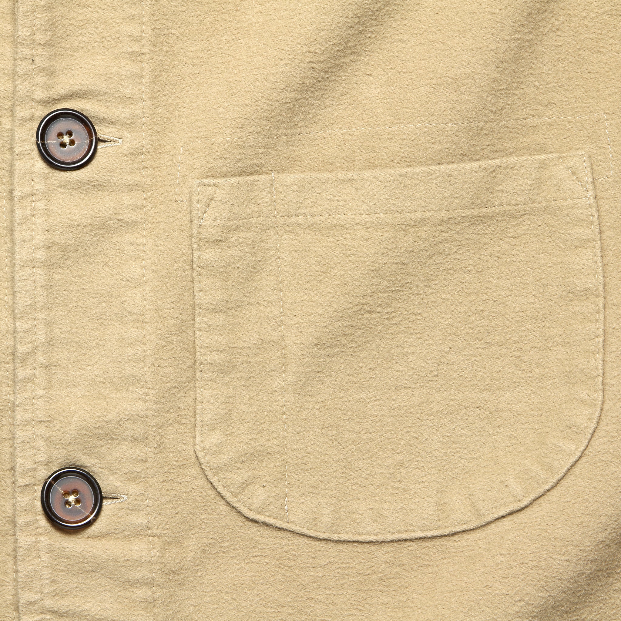 Field Jacket - Sand Moleskin - Universal Works - STAG Provisions - Outerwear - Shirt Jacket