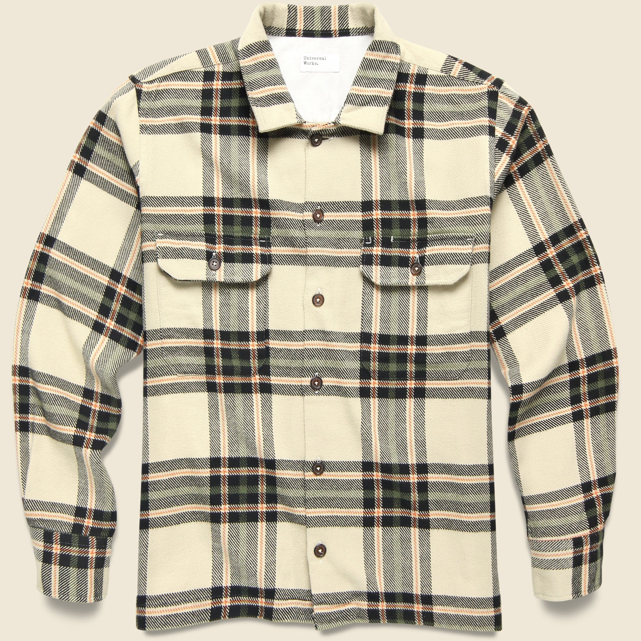 Utility Shirt - Charcoal Cosy Check - Universal Works - STAG Provisions - Tops - L/S Woven - Plaid