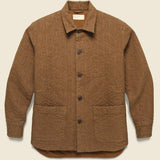 Quilted Travail Shirt Jacket - Brown - Universal Works - STAG Provisions - Outerwear - Shirt Jacket