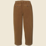 Pleated Twill Track Pant - Brown - Universal Works - STAG Provisions - Pants - Twill