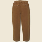 Pleated Twill Track Pant - Brown - Universal Works - STAG Provisions - Pants - Twill
