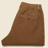 Pleated Twill Track Pant - Brown - Universal Works - STAG Provisions - Pants - Twill