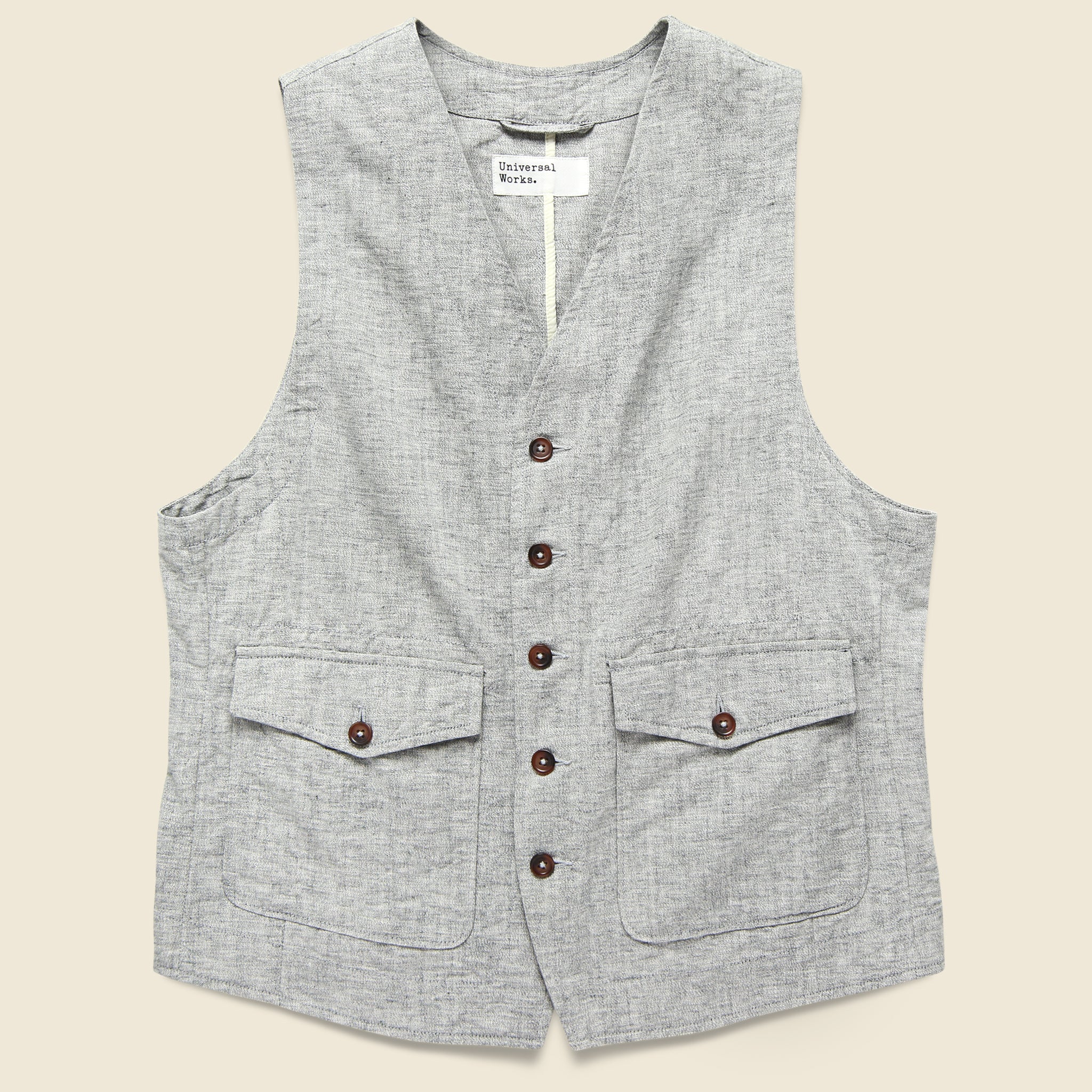 Field Waistcoat - Grey - Universal Works - STAG Provisions - Suiting - Vest