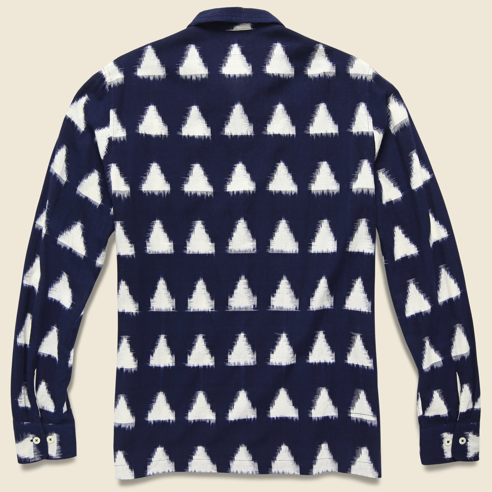 
                          Ikat Garage Shirt - Navy - Universal Works - STAG Provisions - Tops - L/S Woven - Other Pattern
                        