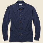 Bakers Overshirt - Navy - Universal Works - STAG Provisions - Tops - L/S Woven - Overshirt