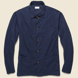 Bakers Overshirt - Navy - Universal Works - STAG Provisions - Tops - L/S Woven - Overshirt