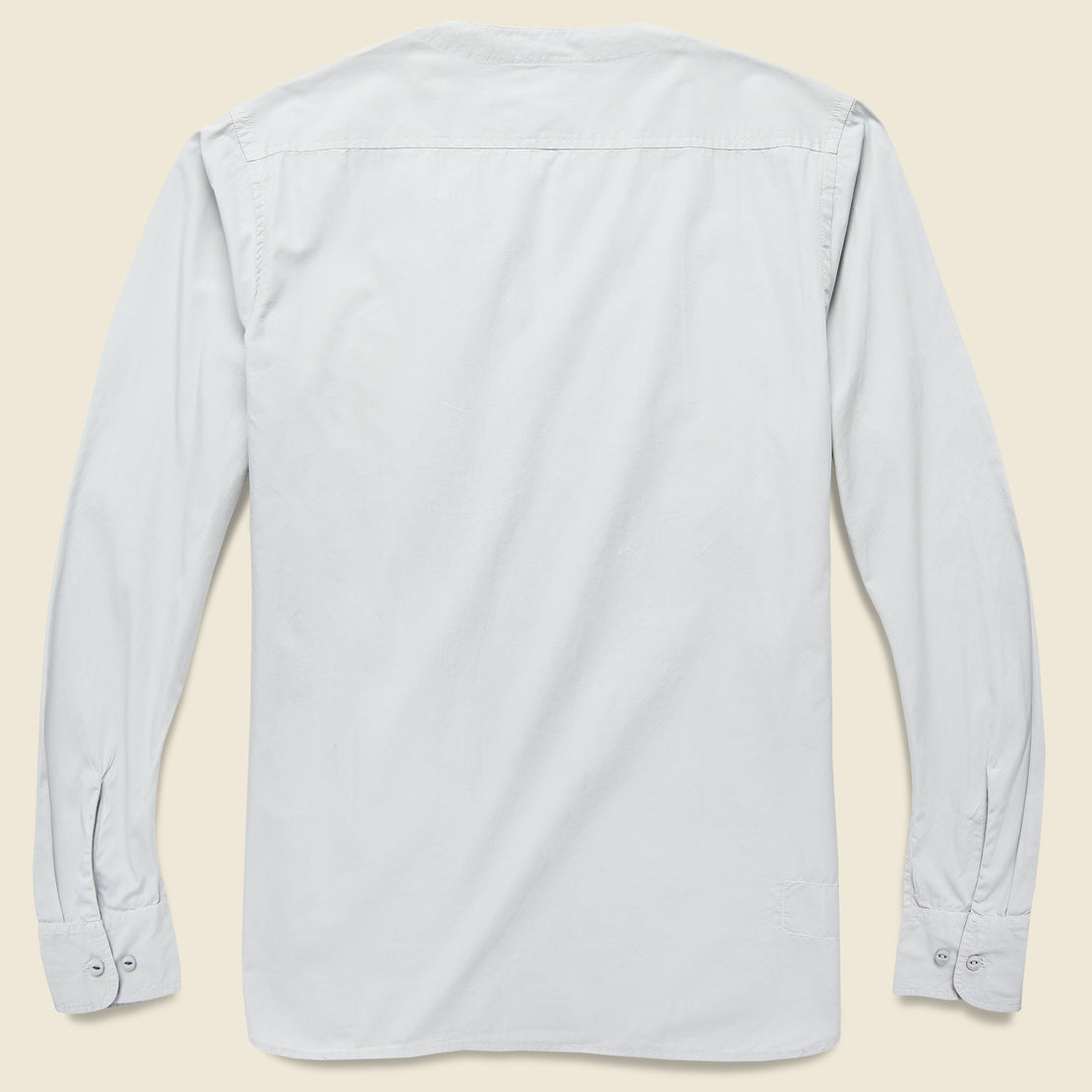 Split Neck Shirt - Grey