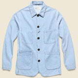 Bakers Jacket - Indigo Summer Denim - Universal Works - STAG Provisions - Outerwear - Coat / Jacket