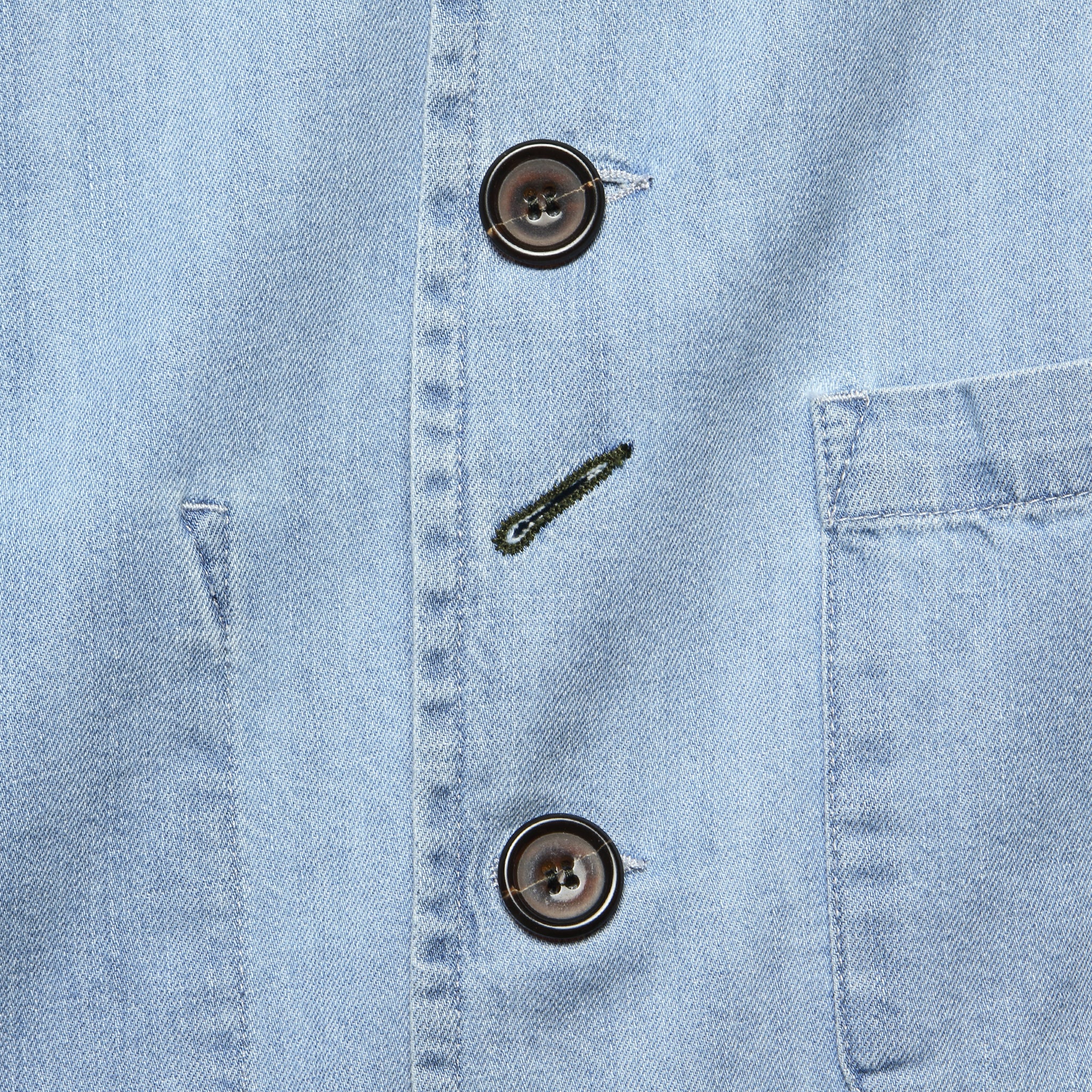 Bakers Jacket - Indigo Summer Denim - Universal Works - STAG Provisions - Outerwear - Coat / Jacket