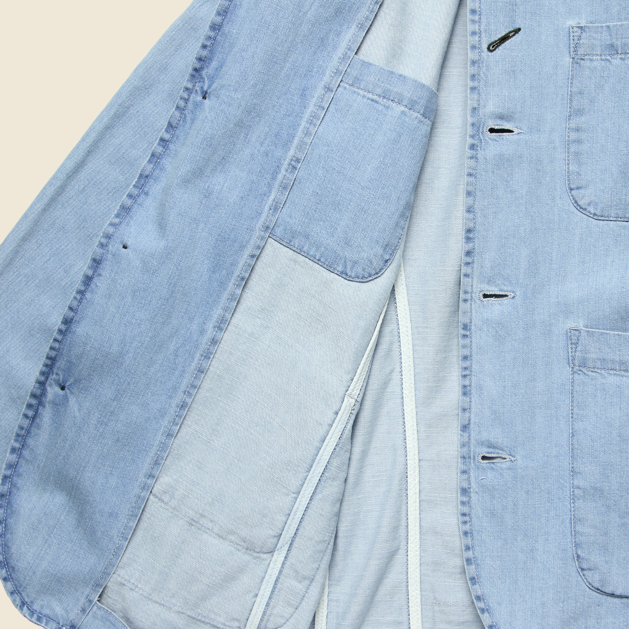 Bakers Jacket - Indigo Summer Denim - Universal Works - STAG Provisions - Outerwear - Coat / Jacket