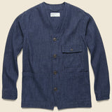 Cabin Jacket  - Indigo Denim - Universal Works - STAG Provisions - Outerwear - Shirt Jacket